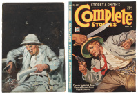 COMPLETE STORIES Preliminary Cover Sketch in Oils by Gayle Hoskins