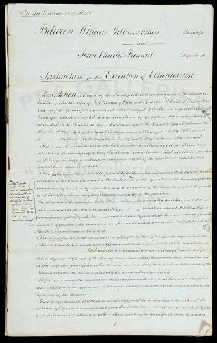 Documents relating to the Trial of John Charles Fr&eacute;mont