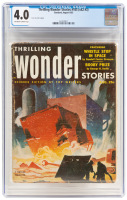 THRILLING WONDER STORIES No. 105 (Vol. 42 No. 3) Aug 1953 * Schomburg Art