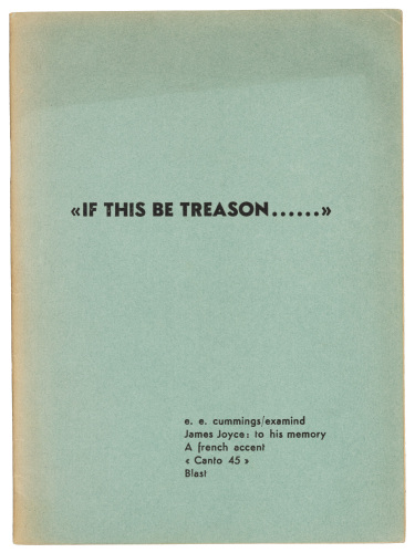 If This Be Treason...