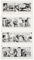 Four Corrected Star Wars Comic Strip Story Boards