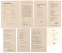 Eight signed Beat broadsides