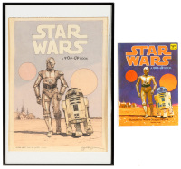 Star Wars pop-up book with signed cover art