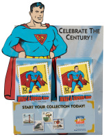 SUPERMAN UNITED STATES POST OFFICE "Celebrate the Century" Counter Display, Brochures, Window Clings