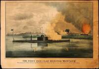 The Union Iron Clad Monitor "Montauk." Destroying the Rebel Steamship "Nashville," in the Ogeeche River, near Savannah Ga. -Feb.y 27th 1863