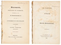 Discourse, Delivered at Plymouth...In Commemoration of the First Settlement of New-England [with] Mr. Webster's Speech on the Greek Revolution