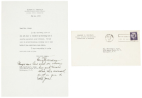 Truman Typed Note Signed