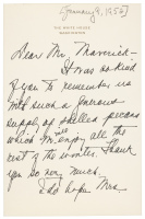 Signed letter from Bess Truman