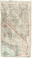 Map of Nevada and Southern California 1907
