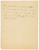 Pencil note by Franklin D. Roosevelt regarding income tax and unemployment relief