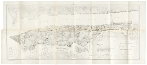 Map of New York City and of Manhattan Island with the American Defences in 1776