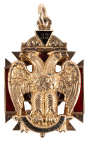 14K Gold Masonic Watch Fob