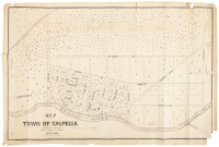 Map of the Town of Calpella, Mendocino County. Drawn from Official Surveys by G.W. Blake. Scale 4 chains to 1 inch