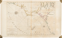 Carte Particuliere des Costes de l'Afrique qui Comprend le Pays de Cafres &c. Lev&eacute;e par ordre Expres des Roys de Portugal sous qui on en Fait la Decouverte