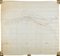 Manuscript map of Eureka, California, and adjacent areas