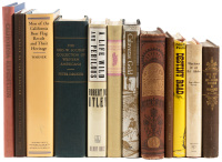 Twelve volumes on the American West with California stamps