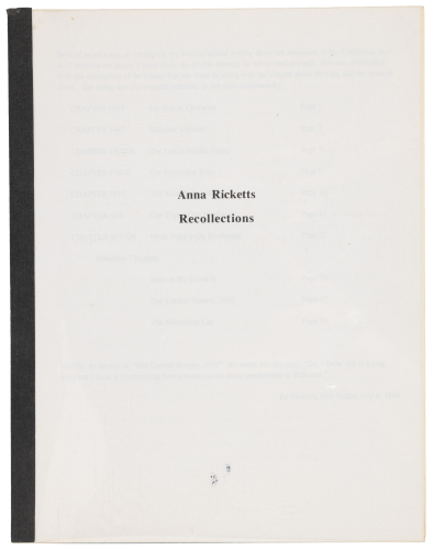 Recollections