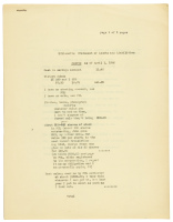 E.F. Ricketts Statement of Assets and Liabilities