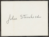 Clipped autograph by John Steinbeck with portrait - 2