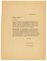 Letter from John Steinbeck to the Board of Conscription