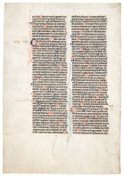 Leaf from Commentarii in Psalmos