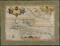 Culiacanae, Americae Regionis, Descriptio / Hispaniolae, Cubae, Aliarumque Insularum Circumiacientum, Delineato