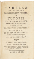Tableau du meilleur gouvernement possible, ou l'Utopie