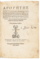 Apophthegmatum, sive scite dictorum libri sex
