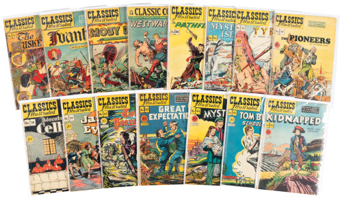 CLASSICS ILLUSTRATED Nos. 1, 2, 5, 14, 22, 34, 36, 37, 38, 39, 41, 43, 44, 45, 46 * Lot of 15 Comics