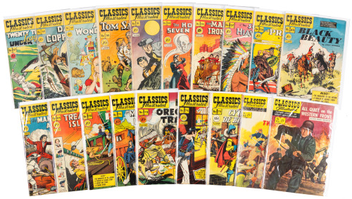 CLASSICS ILLUSTRATED Nos. 47, 48, 49, 50, 51, 52, 54, 57, 58, 60, 63, 64, 70, 71, 72, 74, 79, 86, 95 * Lot of 19 Comics