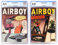 AIRBOY COMICS Vol. 5 No. 1 [and] Vol. 8 No. 9 * Lot of Two Comic Books