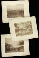 Lot of 5 albumen photographs of Hawaiian scenes