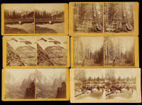 Collection of 28 stereo view photographs of Yosemite