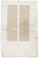 Leaf from a thirteenth century medieval manuscript