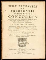 Bed&aelig; presbyteri et Fredegarii scholastici Concordia ad senioris Dagoberti definiendam monarchi&aelig; periodum, atque ad prim&aelig; totius Regum Francorum stirpis chronologiam stabiliendam. In duas partes divisa, quarum prior continet Historiam ecclesiasticam gentis