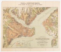 Plan von Constantinopel mit den Vorstädten, dem Hafen, und einem Theile des Bosporus [caption title in top margin]