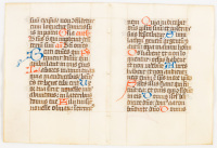 Medieval manuscript bifolium