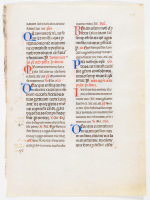 Large medieval manuscript leaf