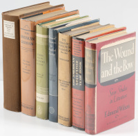 Shelf of literature anthologies
