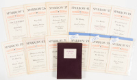 Sparrow 49-60 [and] various signed editions of Sparrow