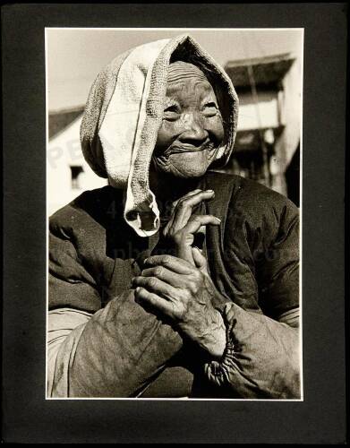 Seven black and white photographs by Wang Gangfeng