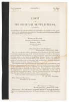 Report of the Secretary of the Interior, in answer to a resolution of the Senate calling for information relating to the operations of the commission appointed to run and mark the boundary between the United States and Mexico