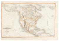 Carte G&eacute;n&eacute;rale de l'Amerique du Nord et des Iles qui en D&eacute;pendent
