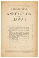 A Hand-Book on the Annexation of Hawaii