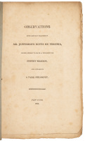 Observations upon certain passages in Mr. Jefferson's Notes on Virginia, which appear to have a tendency to subvert religion, and establish a false philosophy