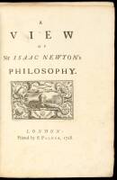 A View of Sir Isaac Newton's Philosophy