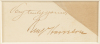 Clipped signature of Benjamin Harrison - 2