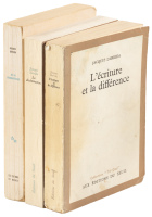 Two books inscribed by Jacques Derrida to Hubert Dreyfus