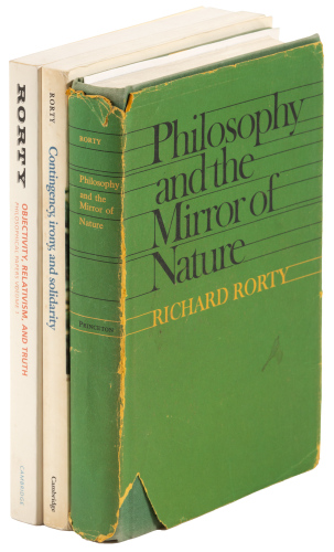 Three books inscribed from Richard Rorty to Hubert Dreyfus