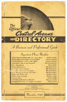 The Official Central Avenue District Directory: A Business and Professional Guide